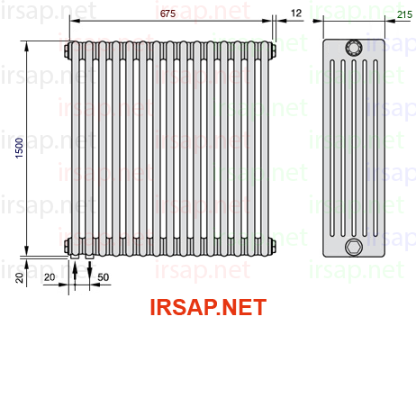 Радиатор IRSAP Tesi 61500/15 T18 CL 01
